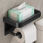 Suporte de Papel Higiênico de Parede com Prateleira para Celular – foto principal