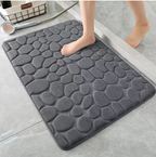 Tapete de Banheiro Soft com Relevo de Pedras 60 x 40 cm – foto 2