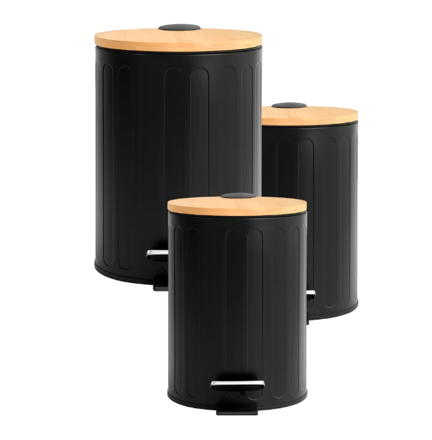 Lixeira com Pedal e Tampa de Bambu 3 L ou 5 L – foto 10