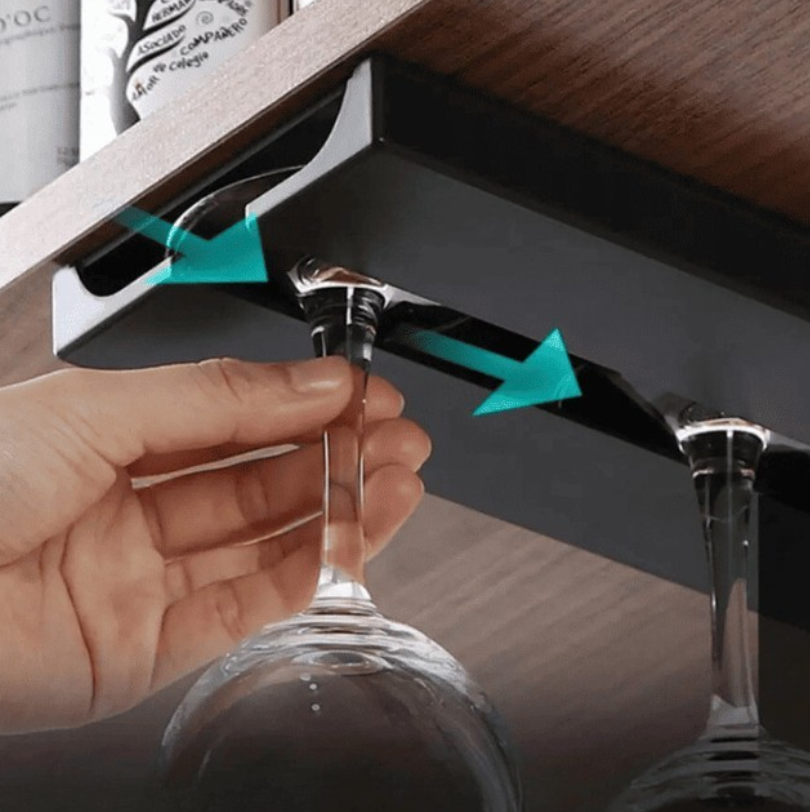 Suporte para Taças de Vinho sob Armário para 3 Taças – foto 7