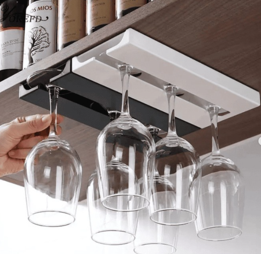 Suporte para Taças de Vinho sob Armário para 3 Taças – foto 5