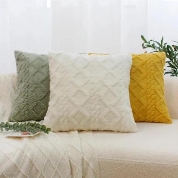 Kit Capas de Almofada Tricô com Relevo Losango – foto principal