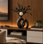 Vaso Decorativo Duplo Entrelaçado em Cerâmica – foto 7