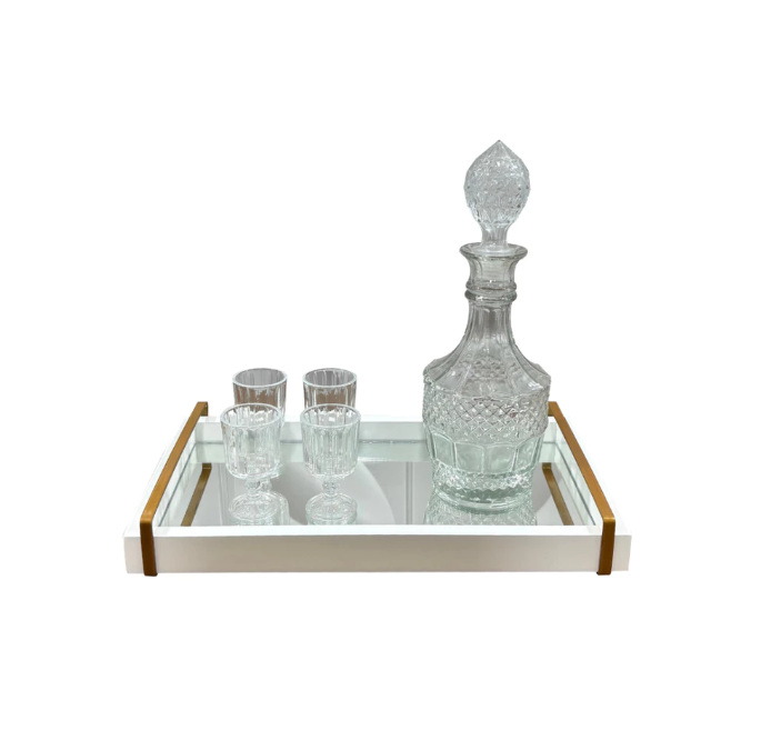 Bandeja Decorativa 40 x 23 cm com Alças – foto 4