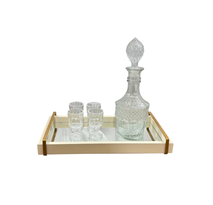 Bandeja Decorativa 40 x 23 cm com Alças – foto 5