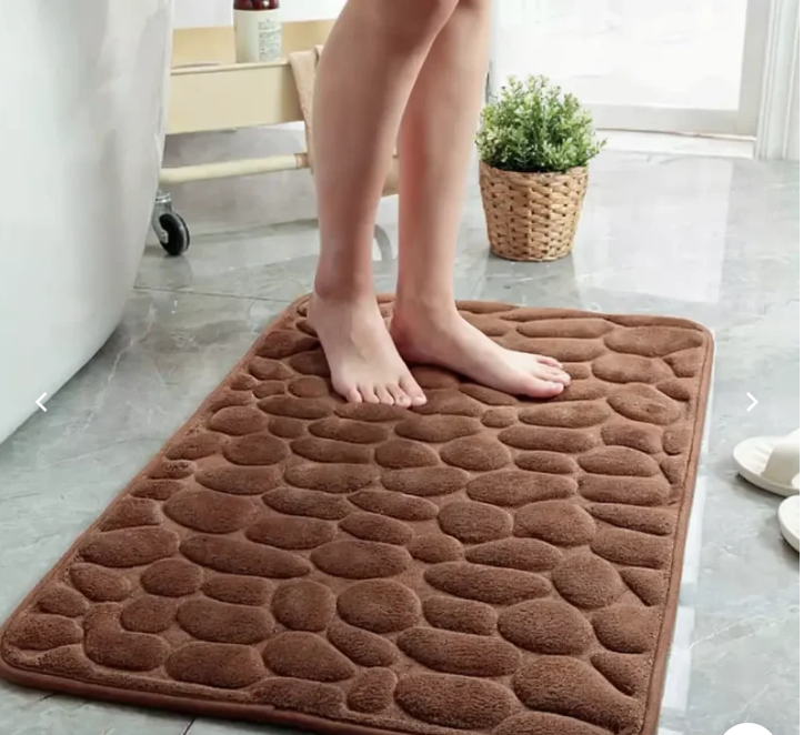 Tapete de Banheiro Soft com Relevo de Pedras 60 x 40 cm – foto 3