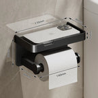 Suporte de Papel Higiênico de Parede com Prateleira para Celular – foto 5