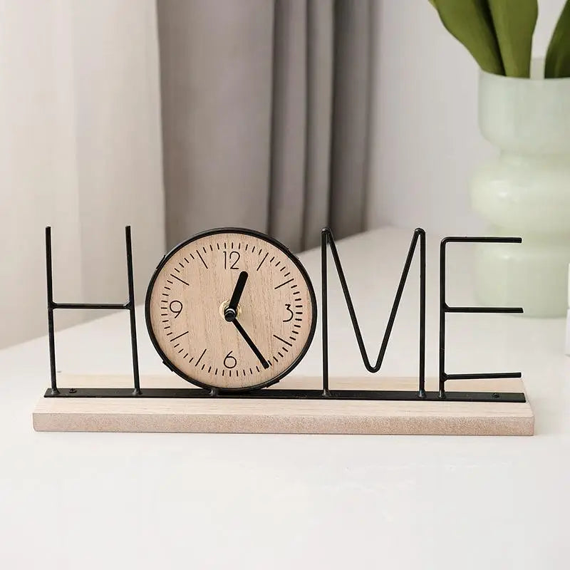 Relógio de Mesa Decorativo Letreiro Home ou Love – foto principal