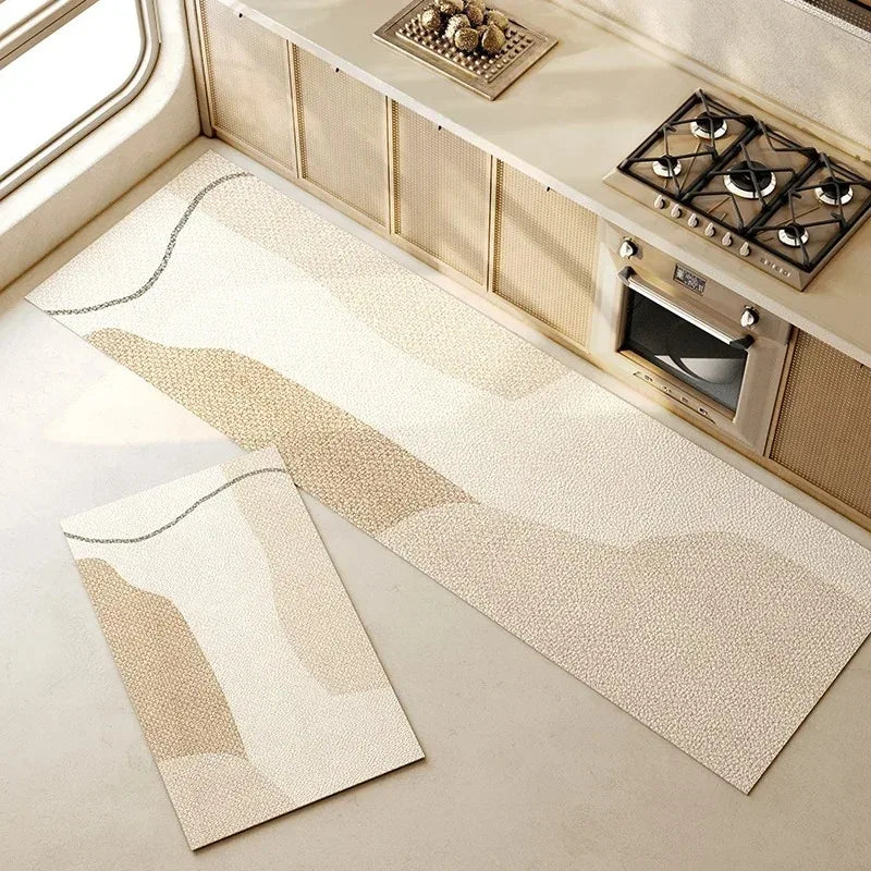 Kit 2 Tapetes de Cozinha Antiderrapantes com Estampa Orgânica – foto 3
