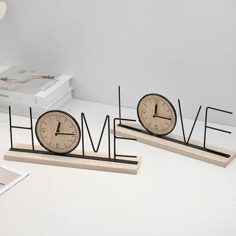 Relógio de Mesa Decorativo Letreiro Home ou Love – foto 5