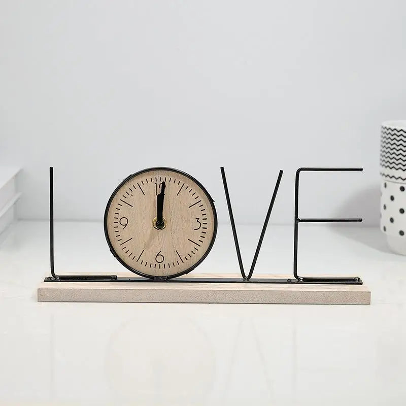 Relógio de Mesa Decorativo Letreiro Home ou Love – foto 3