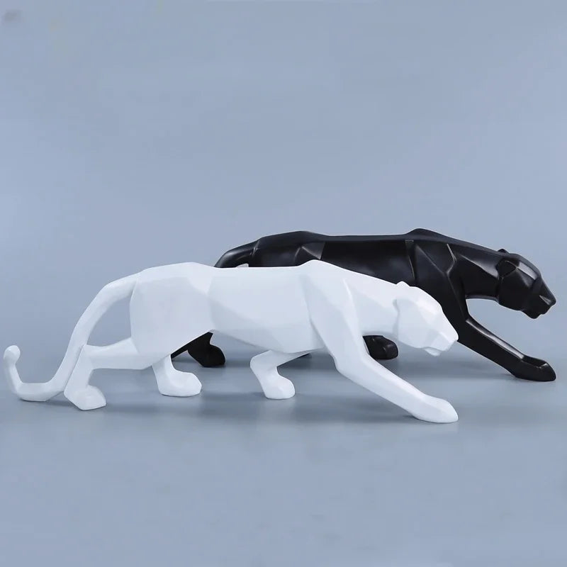 Escultura Pantera Geométrica em Resina – foto 5