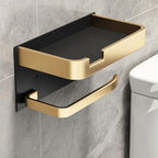 Suporte de Papel Higiênico de Parede com Prateleira para Celular – foto 3