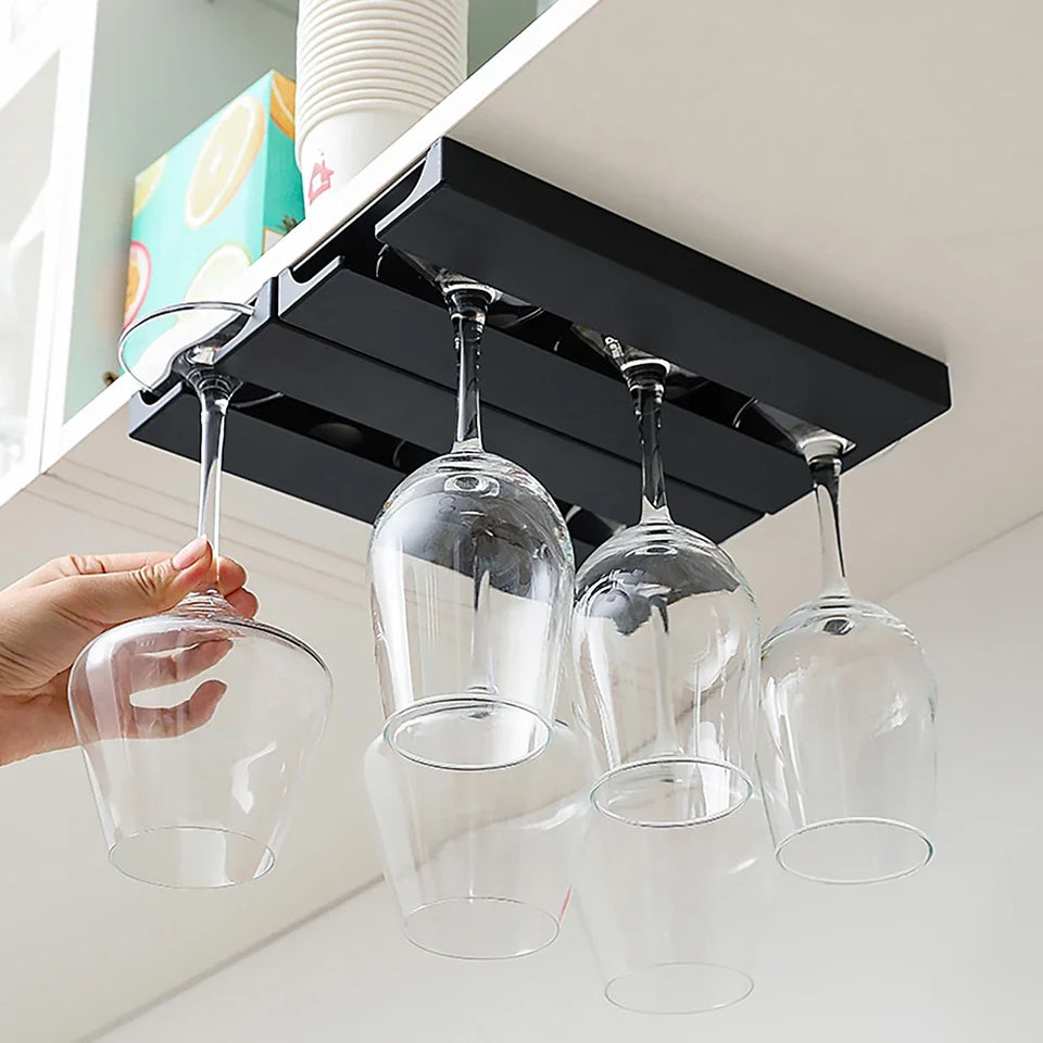 Suporte para Taças de Vinho sob Armário para 3 Taças – foto principal