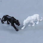 Escultura Pantera Geométrica em Resina – foto principal