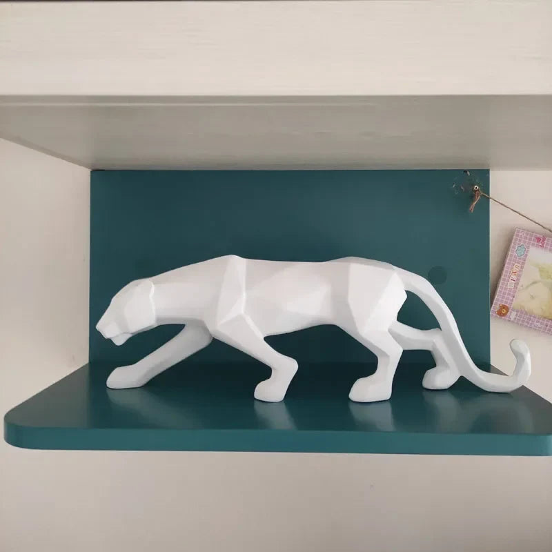 Escultura Pantera Geométrica em Resina – foto 6