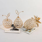 Adorno Decorativo Fruta Aramada Dourada com Pedrarias – foto 7