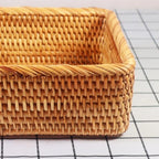 Cesto Organizador Retangular de Rattan Trançado – foto 5