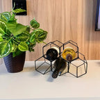 Adega Aramada de Mesa para 5 Garrafas de Vinho 30 x 20 x 20 cm – foto 3