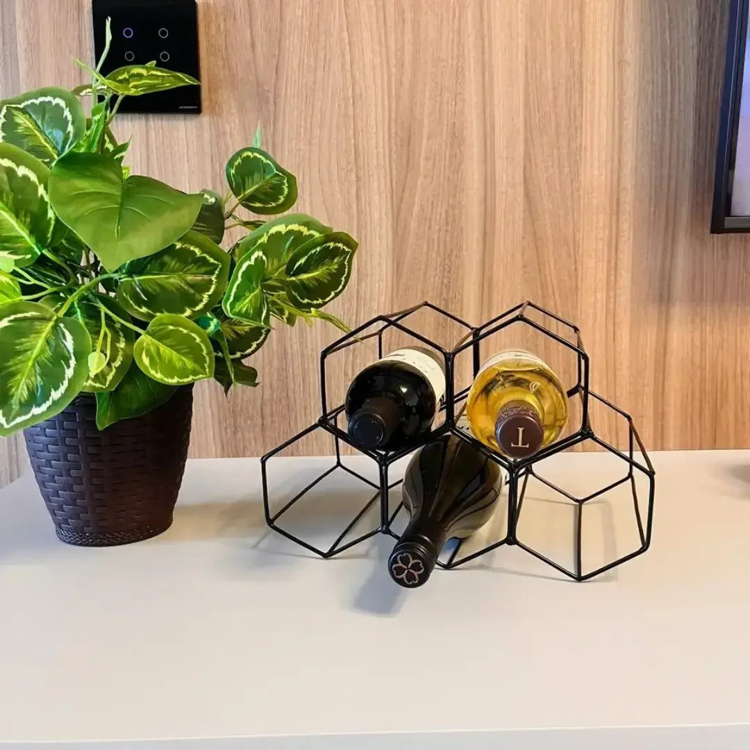 Adega Aramada de Mesa para 5 Garrafas de Vinho 30 x 20 x 20 cm – foto 3