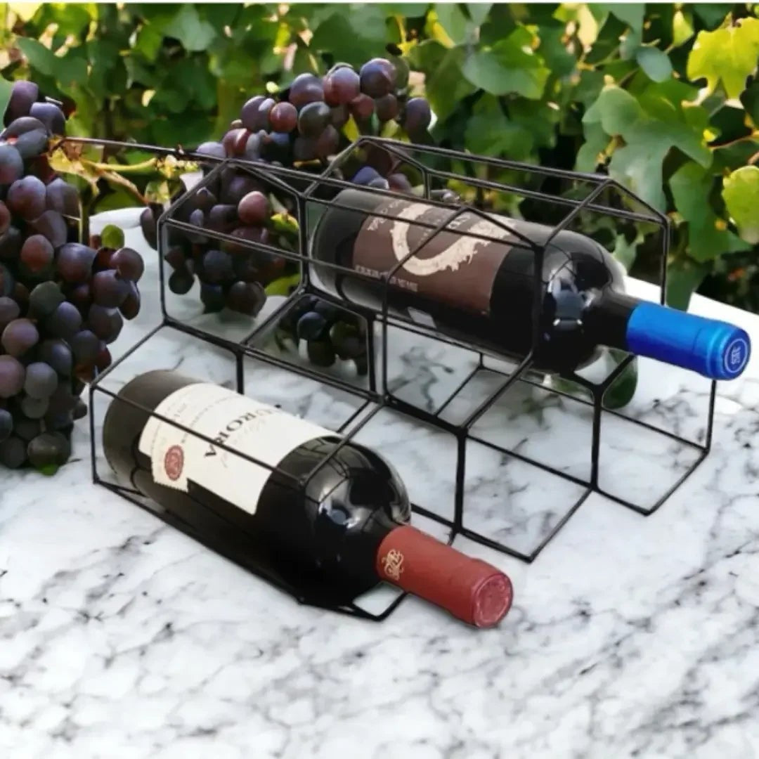 Adega Aramada de Mesa para 5 Garrafas de Vinho 30 x 20 x 20 cm – foto 4