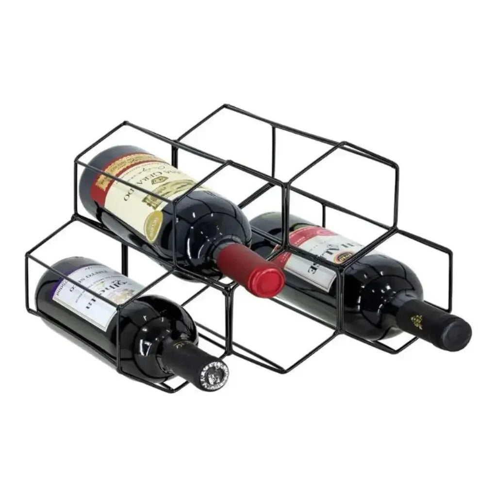 Adega Aramada de Mesa para 5 Garrafas de Vinho 30 x 20 x 20 cm – foto 5
