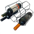 Adega Aramada de Mesa para 5 Garrafas de Vinho 30 x 20 x 20 cm – foto 6