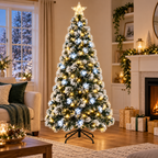 Árvore de Natal de Fibra Óptica com LED e Estrela Bivolt – foto 4