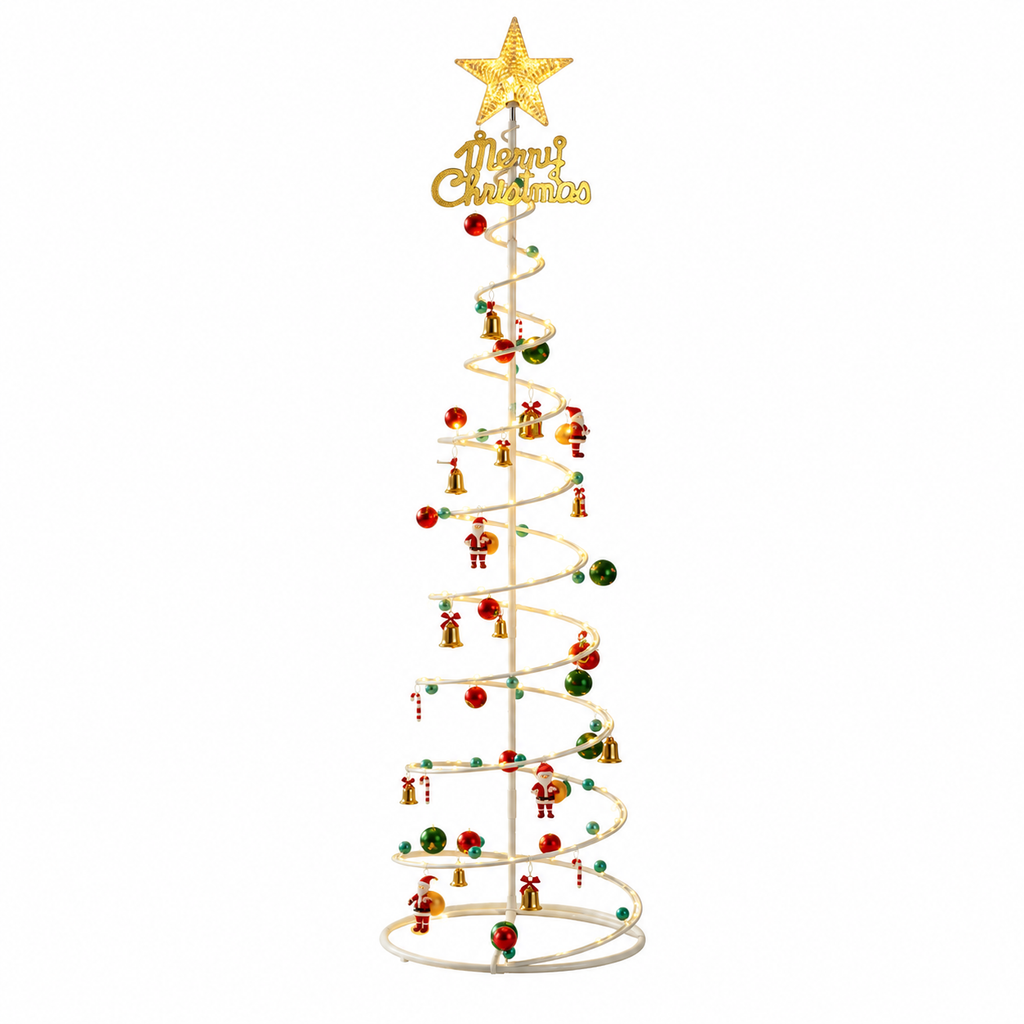 Árvore de Natal Dobrável com LED 1,80 m e Kit de Enfeites – foto 5
