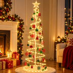 Árvore de Natal Espiral com LED 1,80 m e 30 Enfeites – foto 3