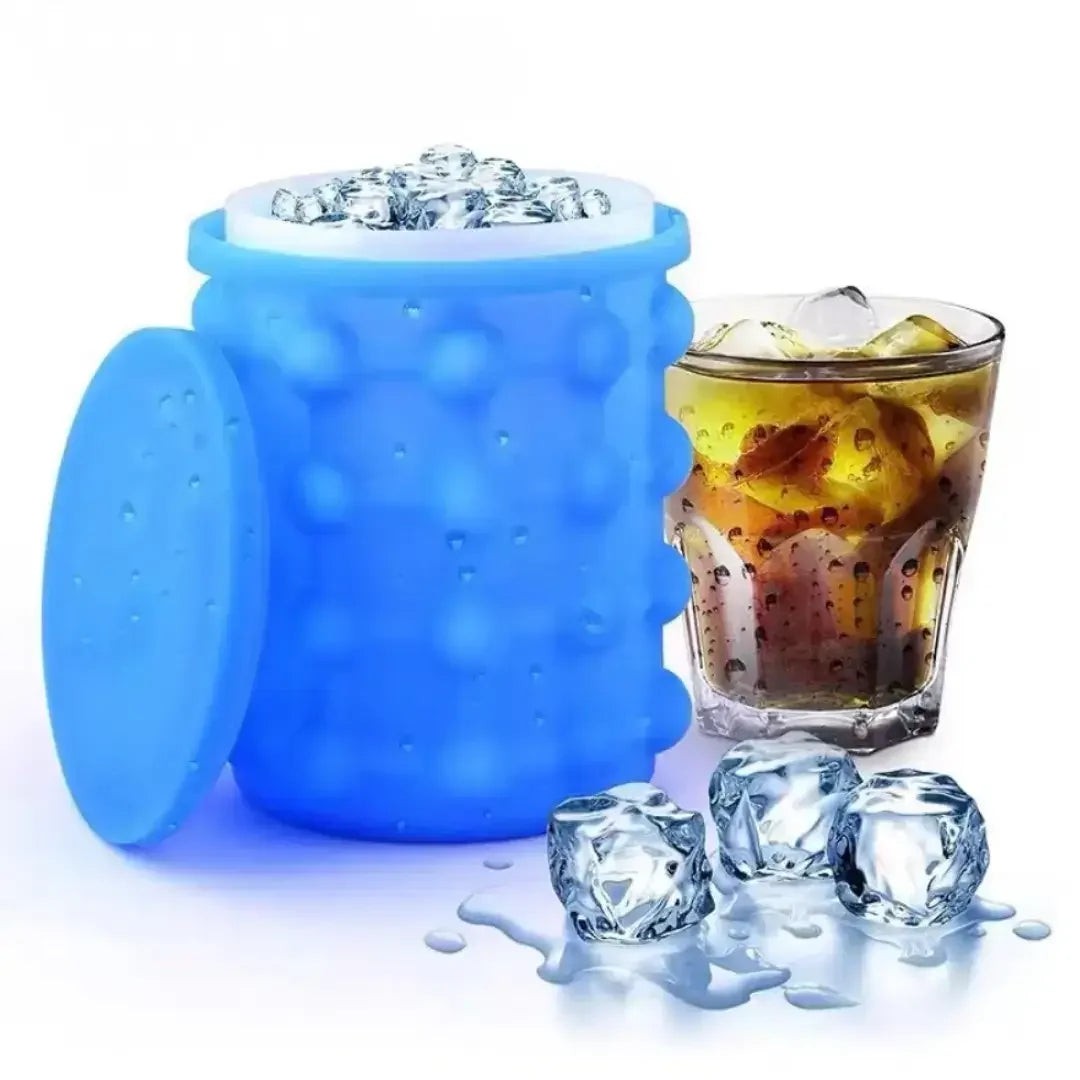 Balde de Gelo de Silicone com Tampa e Cilindro Interno – foto 4
