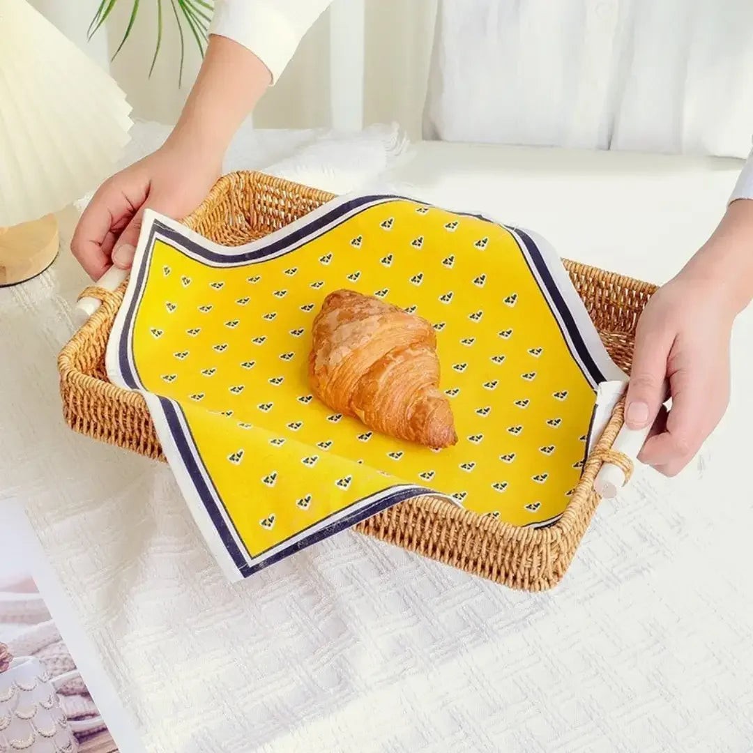 Bandeja de Vime com Alças 34 x 24 cm para Servir e Decorar – foto 3
