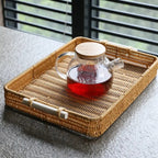 Bandeja de Vime com Alças 34 x 24 cm para Servir e Decorar – foto 4