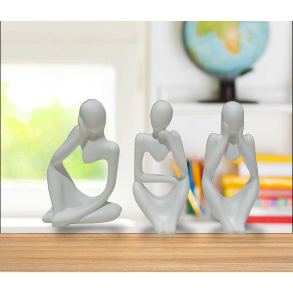 Trio de Estatuetas O Pensador Minimalistas – foto 3
