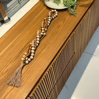 Colar Decorativo de Contas de Madeira 6 Voltas para Mesa e Aparador – foto 5
