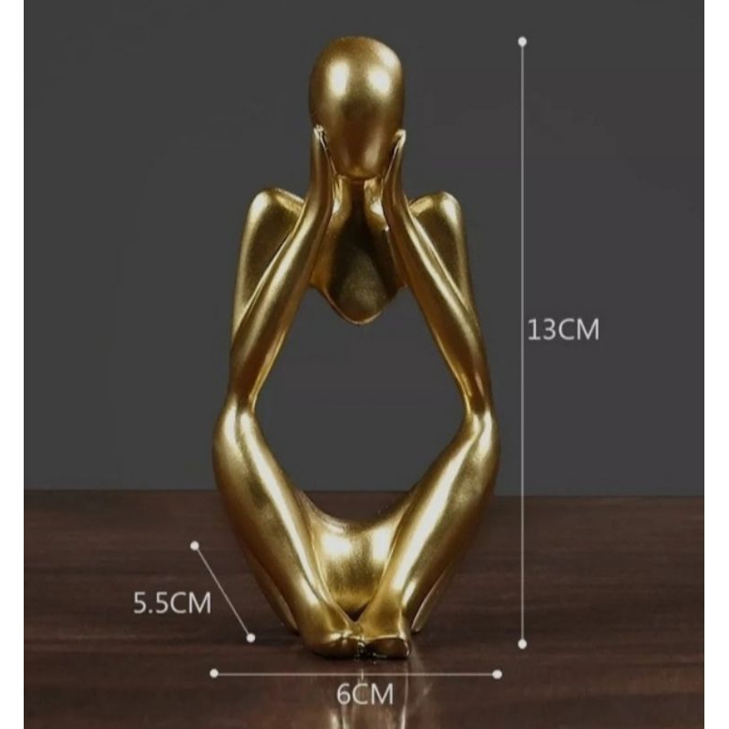 Trio de Estatuetas O Pensador Minimalistas – foto 5