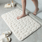Tapete de Banheiro Soft com Relevo de Pedras 60 x 40 cm – foto 5