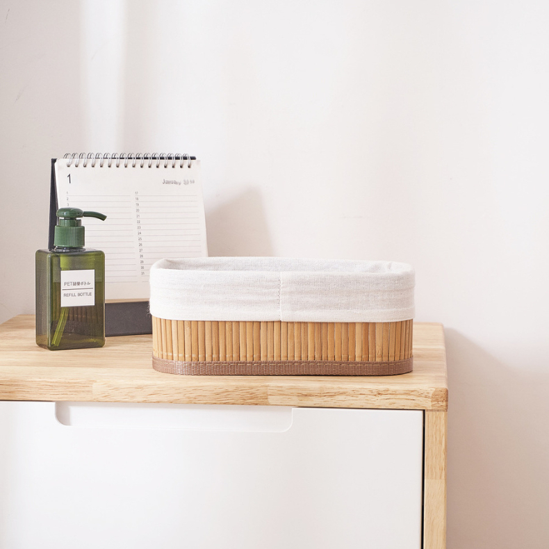 Kit 3 Cestos Organizadores com Revestimento de Bambu – foto 6