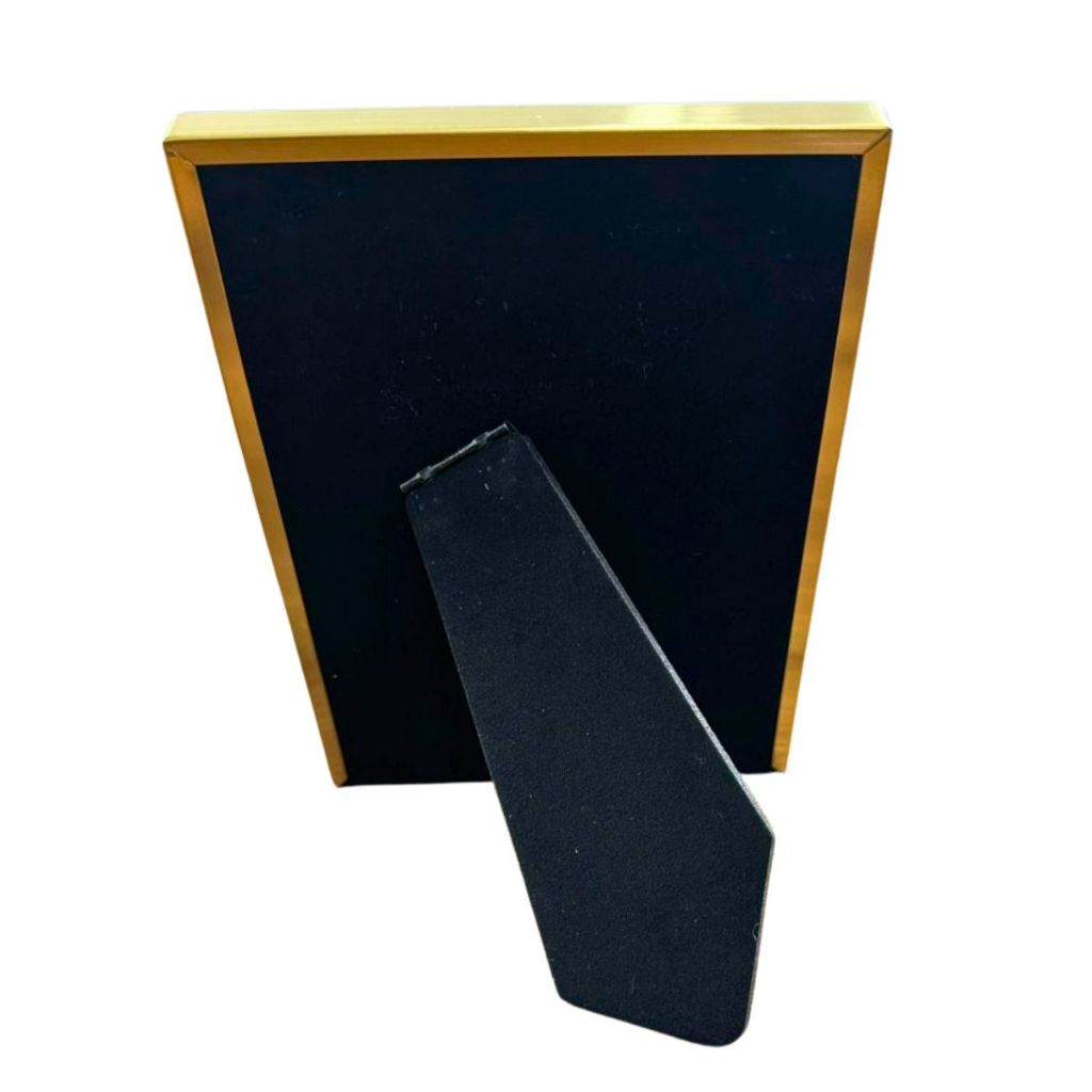 Porta-Retrato Metálico Dourado Polido – foto 5