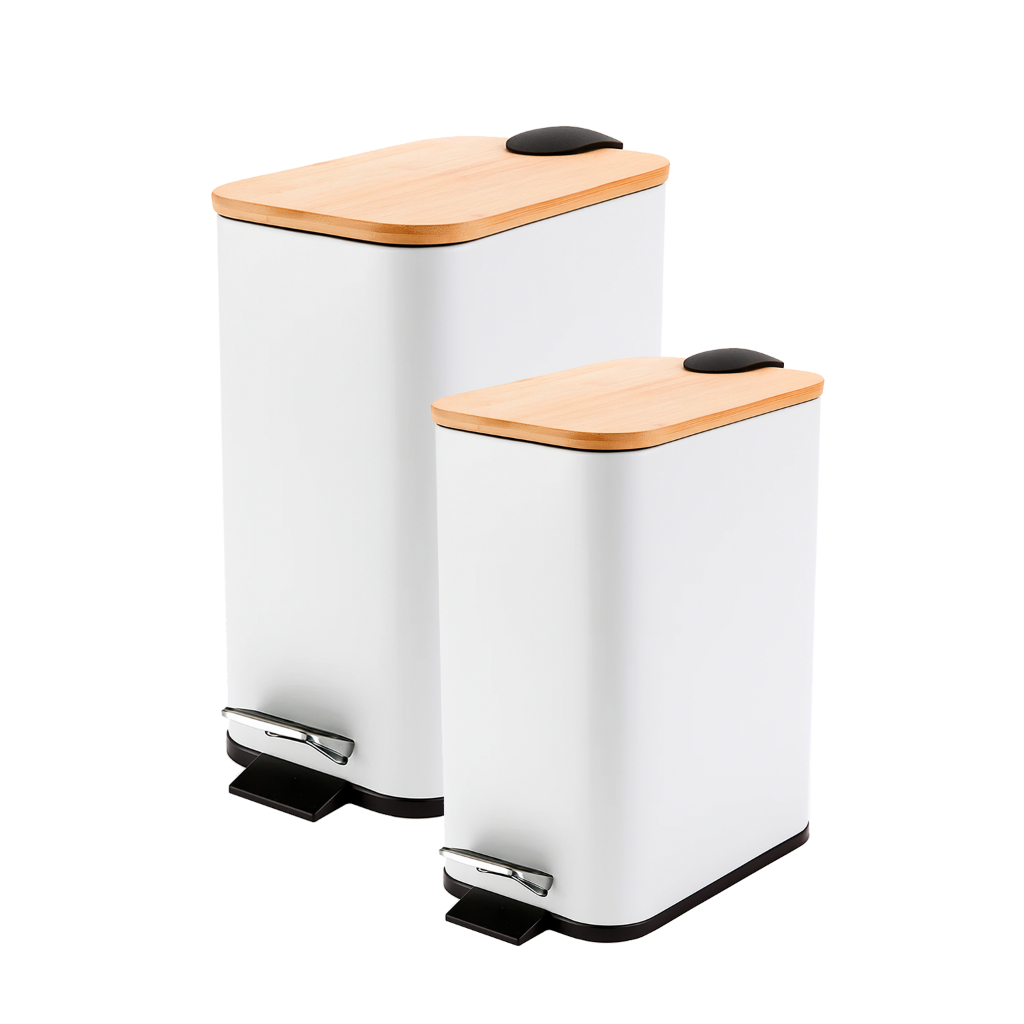 Lixeira com Pedal e Tampa de Bambu 3 L ou 5 L – foto 5