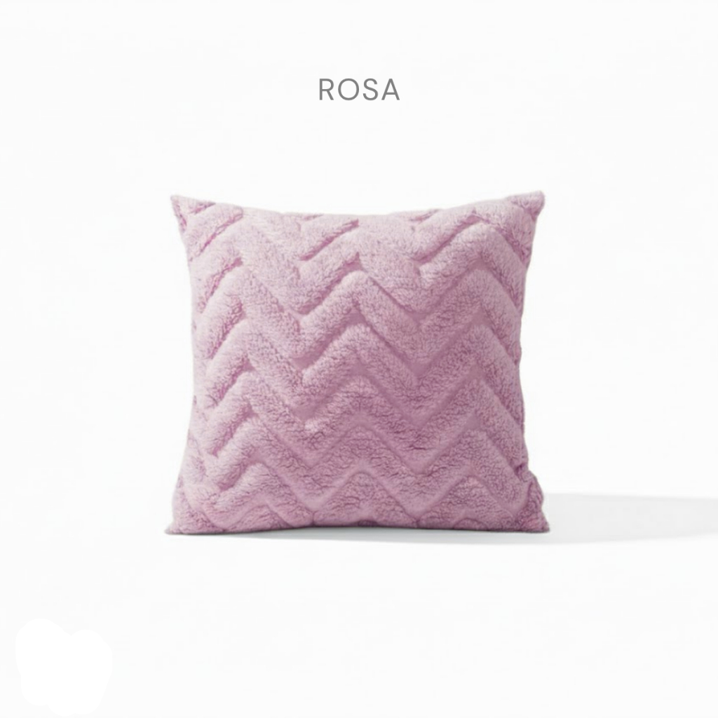 Kit Capas de Almofada Pelúcia com Relevo Chevron 45 x 45 cm – foto 6