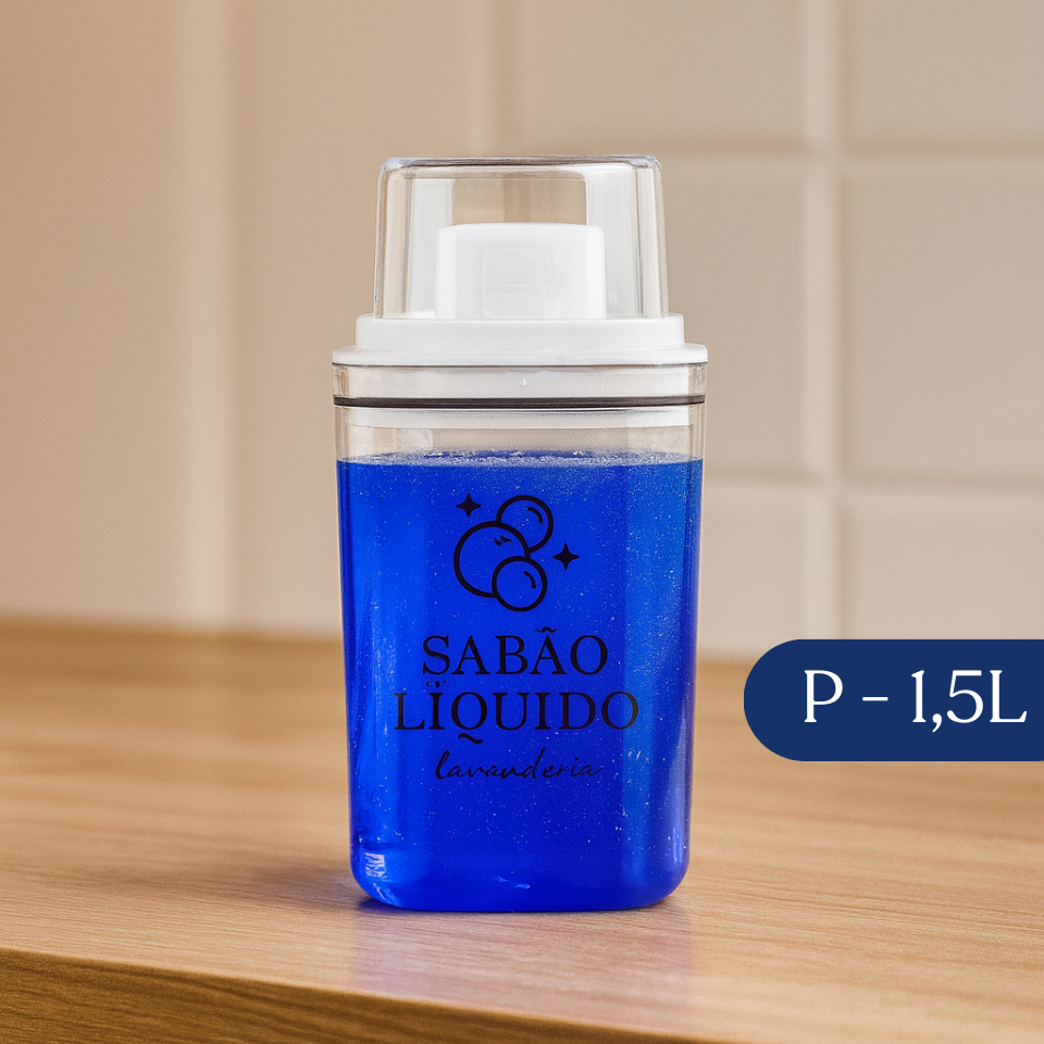 Kit Dispenser para Lavanderia 1,5 L e 2,3 L com Etiquetas – foto 11