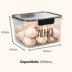 Pote Organizador de Geladeira 1,9 L com Etiqueta – foto 11