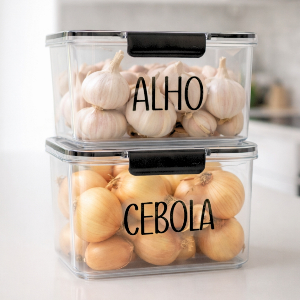 Pote Organizador de Geladeira 1,9 L com Etiqueta – foto 4