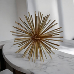Escultura Decorativa Ouriço Dourado em Metal 20 cm – foto 6