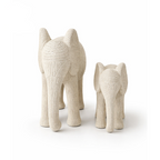 Kit 2 Esculturas Elefantes Decorativos em Gesso – foto 6