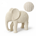 Kit 2 Esculturas Elefantes Decorativos em Gesso – foto 5