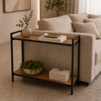 Mesa Lateral Retangular 2 Níveis com Estrutura em Aço – foto 4