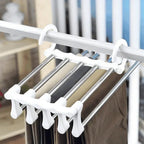 Cabide Organizador Retrátil para 5 Calças em Metal Inox – foto 5