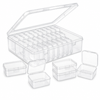 Caixa Organizadora com 30 Mini Caixas Transparentes